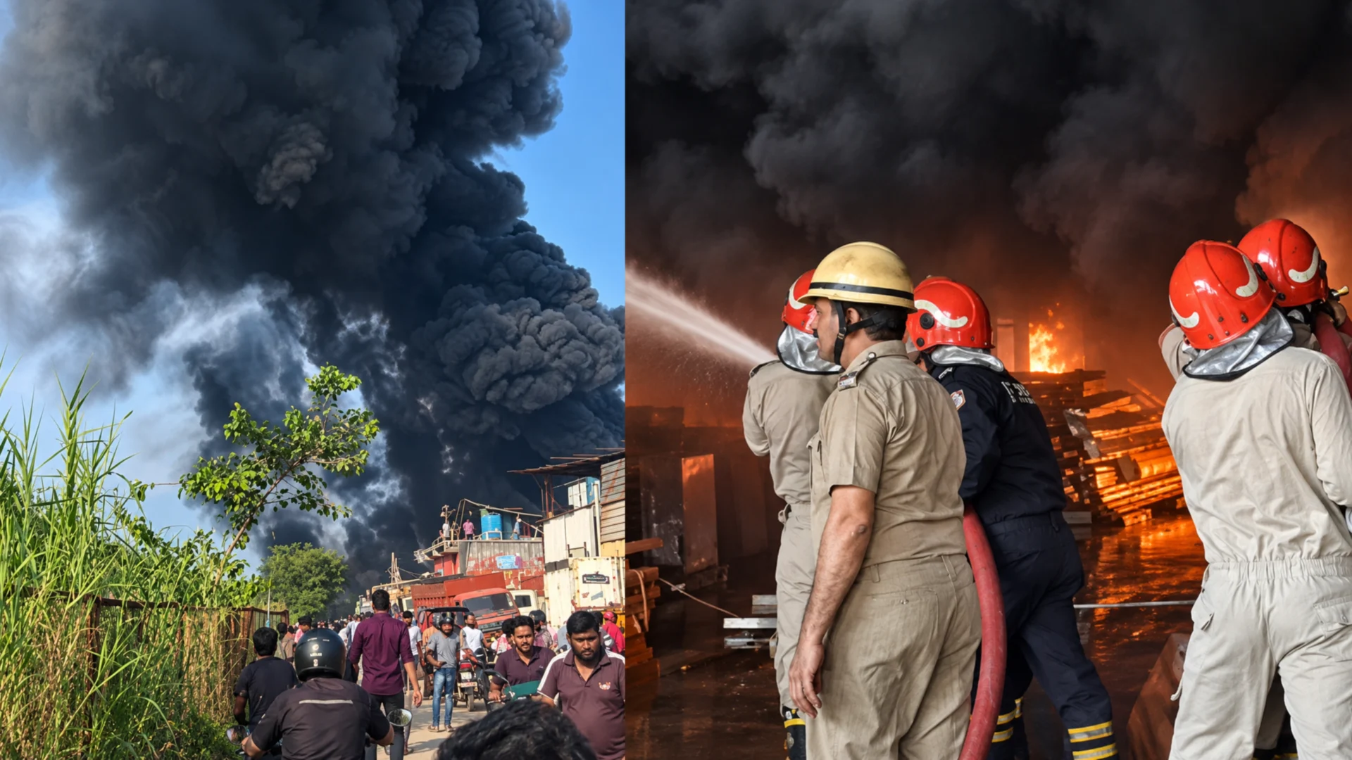 East Delhi Godown Fire: Firefighter Hospitalised, Search On for Missing Worker