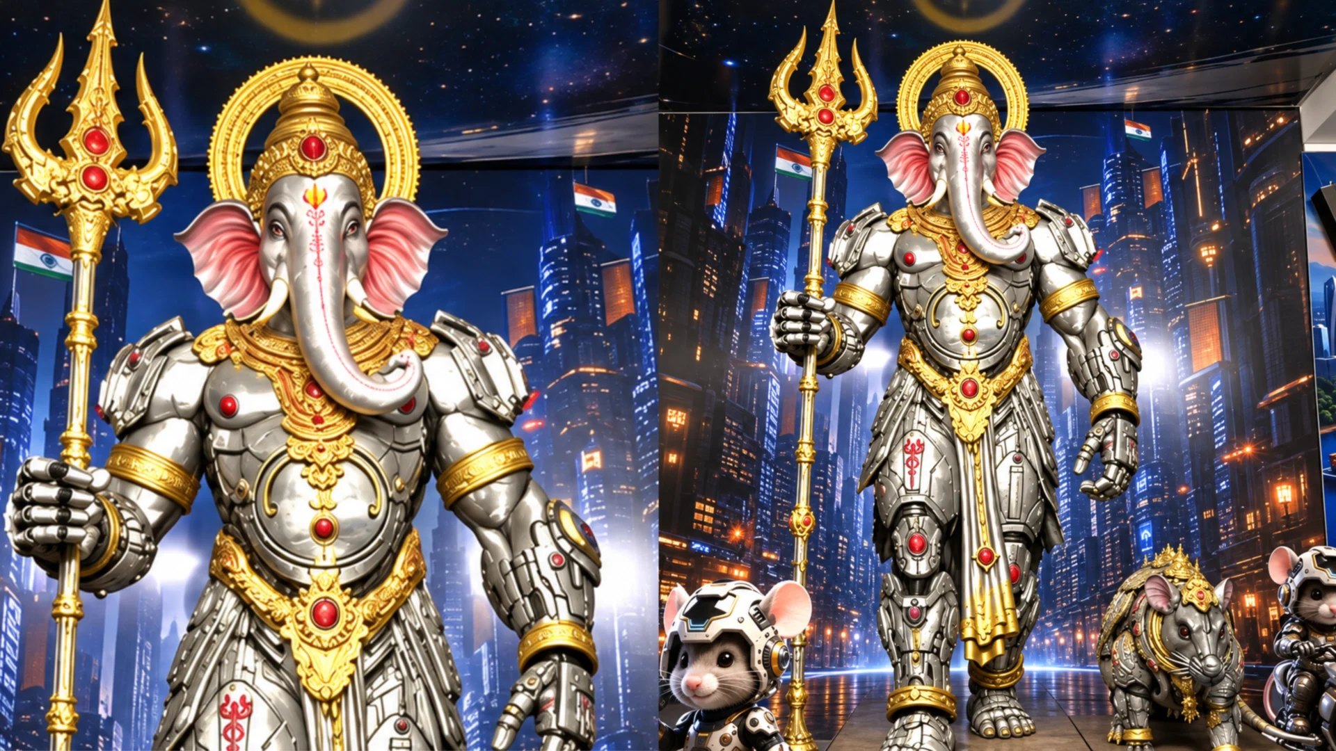 Hyderabad Installs Viksit Bharat 2047-Themed Ganesh Idol in Uppuguda