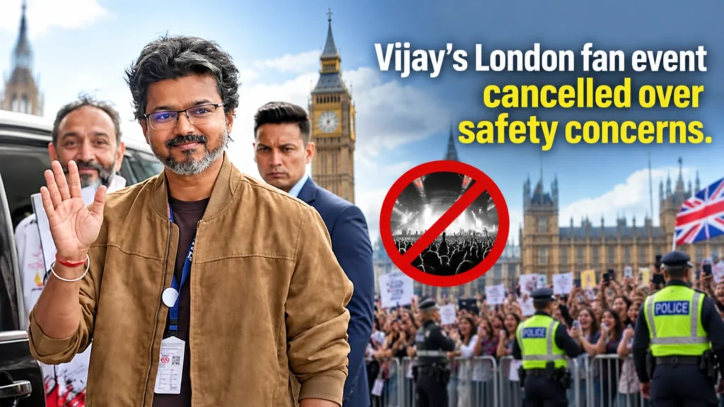 Vijay’s London Fan Event Cancelled Over Safety Concerns as Hundreds Gather at The Shard