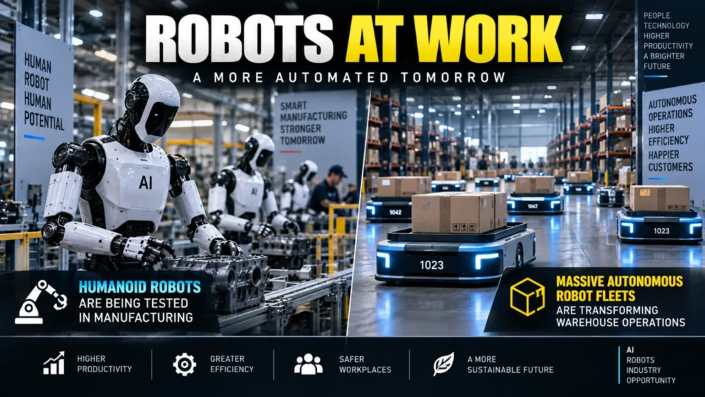 From Screens To Shop Floors: How Humanoid Robots And Amazon's Million-Robot Fleet Are Pushing AI Into The Physical World