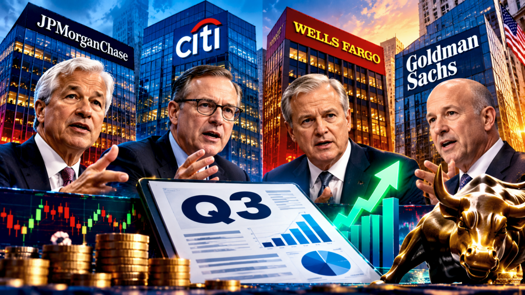 Big Bank Earnings Kick Off Q3 Season: What JPMorgan, Citi, Wells Fargo and Goldman Must Prove