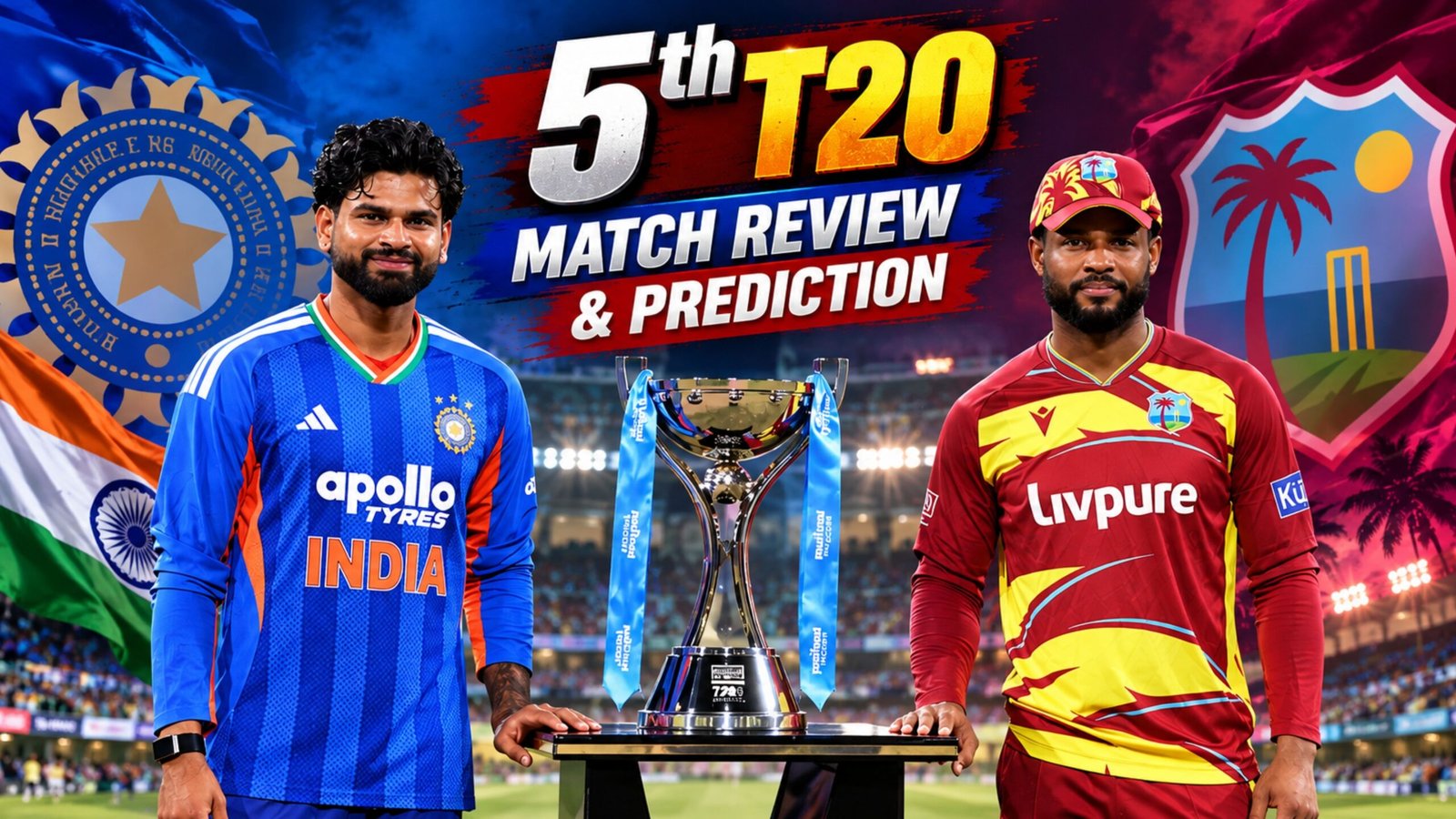 IND vs WI 5th T20I Prediction: Can India Stop Shai Hope’s Dominant West Indies in Bengaluru?